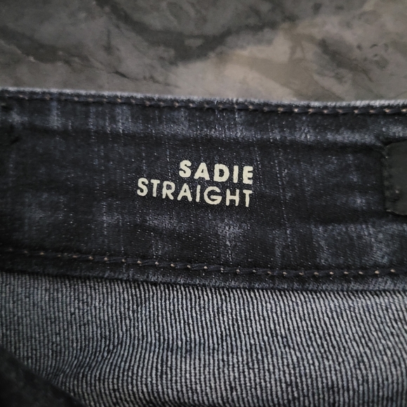 LIVERPOOL | embroidered pockets dark wash straight leg jeans - Picture 8 of 11